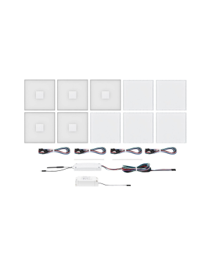 PAULMANN LICHT LumiTiles (78413) LED Tiles Farbwechsel RGBW|Tunable White