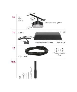 PAULMANN LICHT CorDuo (94479) Seilsystem Universalweiß