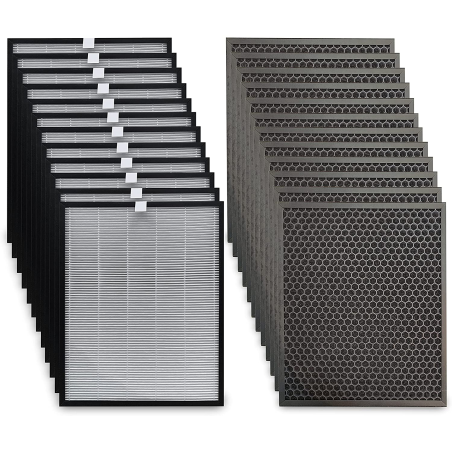 COMEDES Comedes Filterset passend für Philips AC3256/10, AC3259/10 und AC4550/10, 20 teilig Ersatzfilter