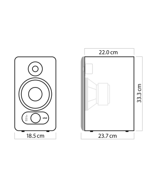 NUBERT nuPro SP-200 HiFi-Lautsprecher, Graphit