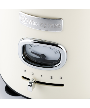 WESTINGHOUSE WES09 Wasserkocher Toaster Mixer Set cremeweiß (815 Watt, Schlitze: 2)