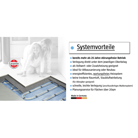 AQUAHEAT BASIC Fußbodenheizung (1600 Watt)