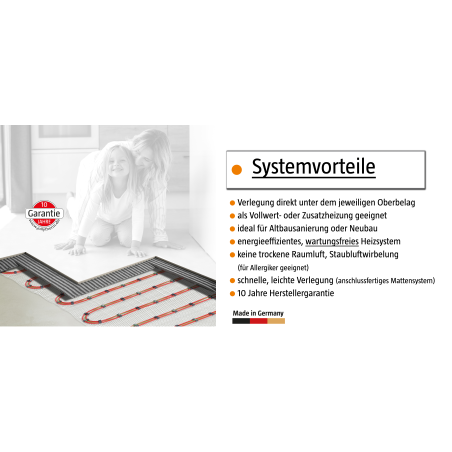VARIO-HEAT HYBRID SET Fußbodenheizung (3000 Watt)