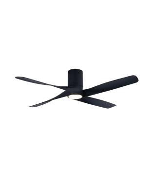 BEACON Riviera Deckenventilator Schwarz (35 Watt) warmweiß