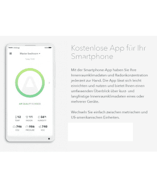 AIRTHINGS Wave Plus Luftqualitätsmonitor