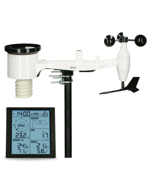 ALECTO WS5200 - 6 in 1 WLAN Wetterstation - Außensensor und App-Steuerung - Professionelle Wetterstation