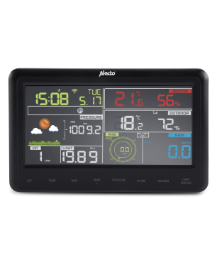 ALECTO WS-5500 - 8 in 1 WiFi-Wetterstation mit App - Funk-Außensensor Wetterstation
