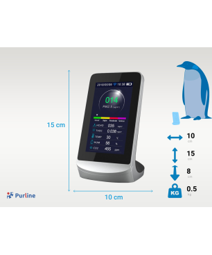 PURLINE Airtester WiFi - Luftqualitätmessgerät Wetterstation
