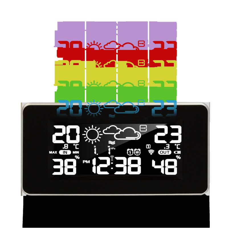 TECHNOLINE WS 6445 SCHWARZ Wetterstation TECHNOLINE WS 6445 SCHWARZ Wetterstation