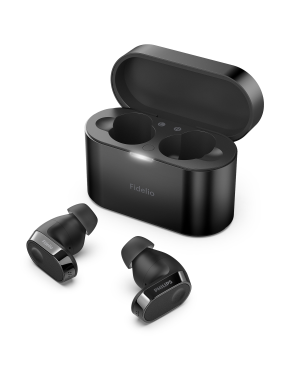 PHILIPS Fidelio T2/00 Noise Cancelling Pro+, True Wireless, In-ear Kopfhörer Bluetooth Schwarz