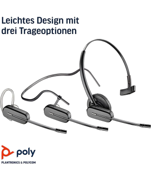 POLY 38987-01, In-ear Kopfhörer Bluetooth Schwarz