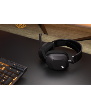 CORSAIR HS80 Max, Over-ear Gaming Headset Bluetooth Stahlgrau