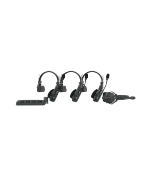 HOLLYLAND Solidcom C1 - 4S Full Duplex Wireless Intercom System, Over-ear Mono-Headset Schwarz