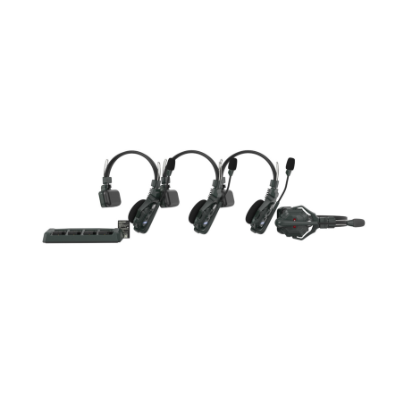 HOLLYLAND Solidcom C1 - 4S Full Duplex Wireless Intercom System, Over-ear Mono-Headset Schwarz