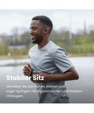 SHOKZ OpenFit, In-ear Kopfhörer Bluetooth Schwarz
