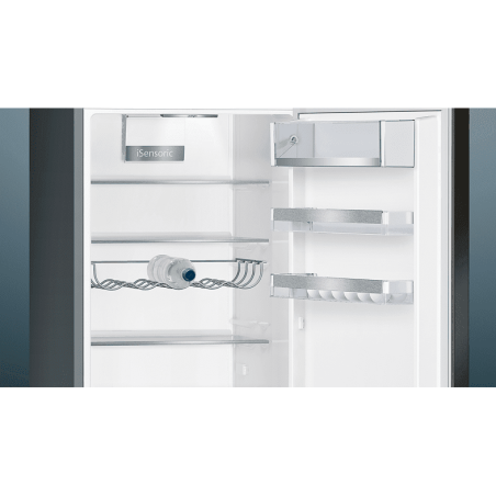 SIEMENS KG39E8XBA iQ500 Kühlgefrierkombination (B, 119 kWh, 2010 mm hoch, black inox-antifingerprint)