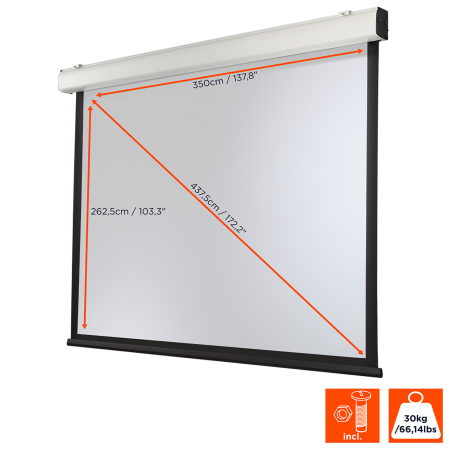 CELEXON Expert XL Motorleinwand, Bildhöhe: 265 cm