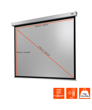 CELEXON Professional Plus Motorleinwand, Bilddiagonale (Zoll): 108 Zoll