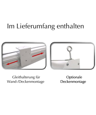 ELITE SCREENS SAKER TAB TENSIONSchwarz / MaxWhite FG / 299 x 168 (16:9)(Vorlauf 15cm) Beamer Leinwand