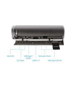 VIEWSONIC M1+ Beamer(WVGA, 3D, 300 Lumen)