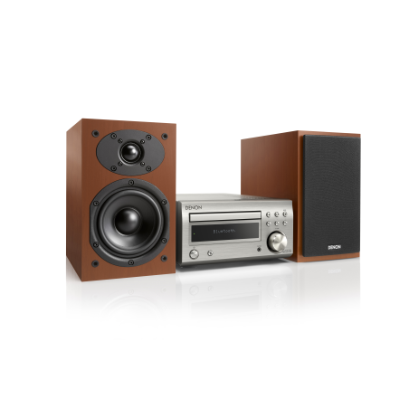 DENON D-M41DAB Kompaktanlage (Premium-Silber/Kirschholz)