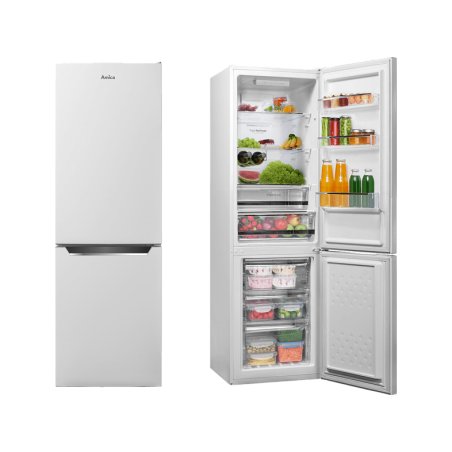 AMICA KGCN 387 110 W Kühgefrierkombination (E, 220,1 kWh, 1700 mm hoch, Weiß)