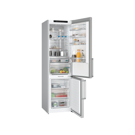 SIEMENS KG39N2LCF iQ300 Kühlgefrierkombination (C, 162 kWh, 2030 mm hoch, inox-look)