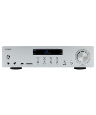 AIWA AMU-120BTSR Verstärker (2Kanäle, 60 Wattpro Kanal, Silber)