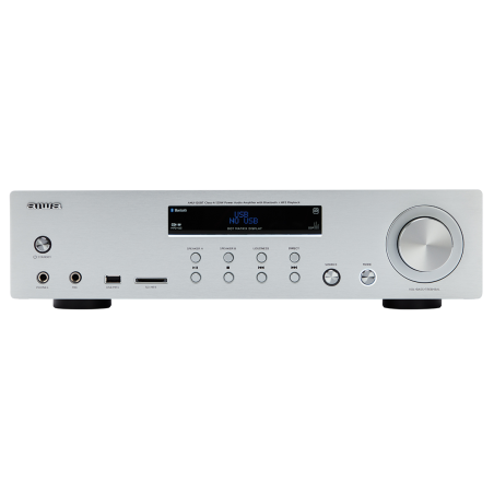 AIWA AMU-120BTSR Verstärker (2Kanäle, 60 Wattpro Kanal, Silber)