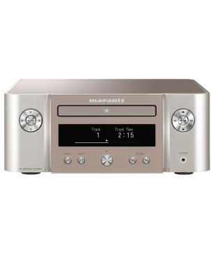 MARANTZ M-CR612 Melody X Hifi Receiver (2 Kanäle, Silber/Gold)