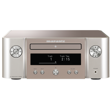 MARANTZ M-CR612 Melody X Hifi Receiver (2 Kanäle, Silber/Gold)