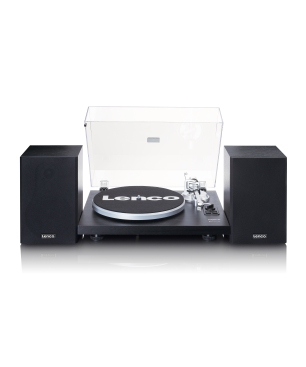 LENCO LS-500BK - 2 externe Lautsprechern - Bluetooth Plattenspieler Schwarz