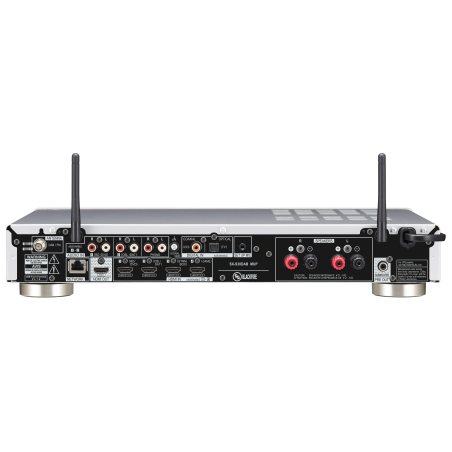 PIONEER SX-S 30 D-S Netzwerk Stereo Receiver (2 Kanäle, 85 Watt pro Kanal, Silber)