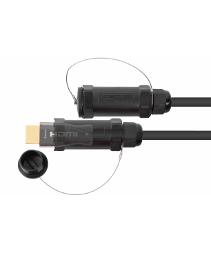 PYTHON AOC Hybrid High-Speed HDMI® 2.0b PANZERKABEL Kabel, Farbe (laut Hersteller): schwarz
