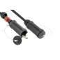 PYTHON AOC Hybrid High-Speed HDMI® 2.0b PANZERKABEL Kabel, Farbe (laut Hersteller): schwarz PYTHON AOC Hybrid High-Speed HDMI® 2.0b PANZERKABEL Kabel, Farbe (laut Hersteller): schwarz