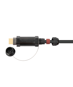 PYTHON AOC Hybrid High-Speed HDMI® 2.0b PANZERKABEL Kabel, Farbe (laut Hersteller): schwarz