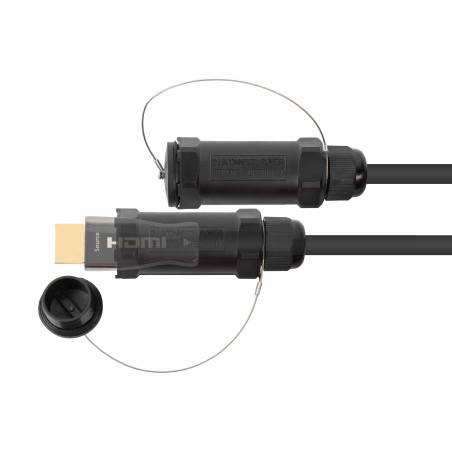 PYTHON AOC Hybrid High-Speed HDMI® 2.0b PANZERKABEL Kabel, schwarz