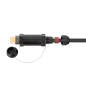 PYTHON AOC Hybrid High-Speed HDMI® 2.0b PANZERKABEL Kabel, schwarz PYTHON AOC Hybrid High-Speed HDMI® 2.0b PANZERKABEL Kabel, schwarz