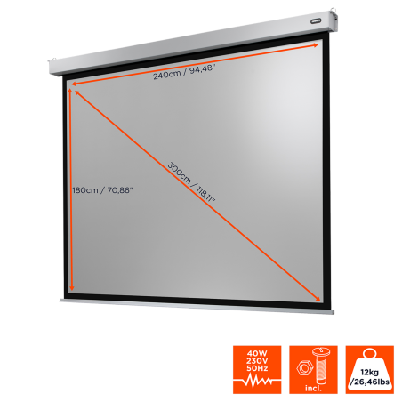 CELEXON Professional Plus Motorleinwand, Bilddiagonale (cm): 300 cm