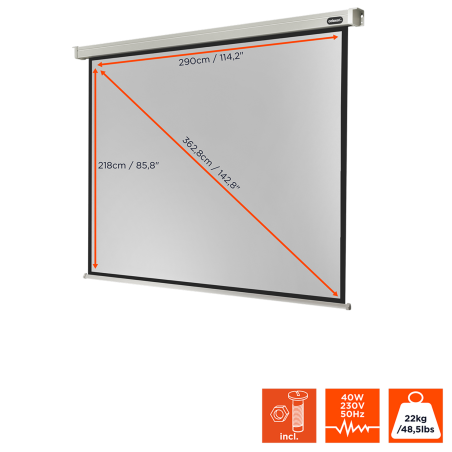 CELEXON Professional Motorleinwand, Bildhöhe: 218 cm