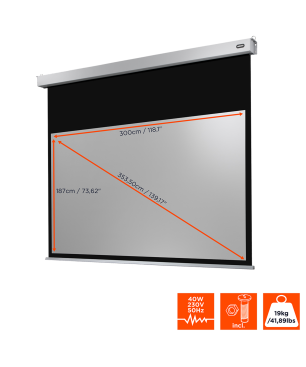 CELEXON Professional Plus Motorleinwand, Bildhöhe: 187 cm