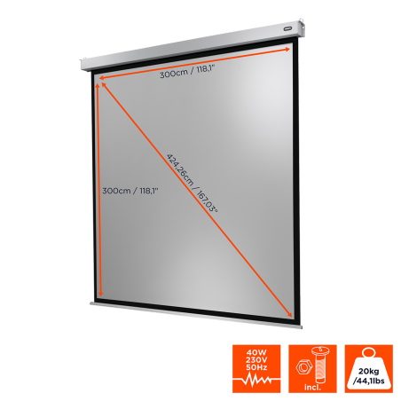 CELEXON Professional Plus Motorleinwand, Bildbreite: 300 cm