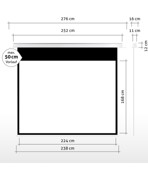 ESMART Expert CSX Deckeneinbau-224 x 168 cm (110") 4:3 Deckeneinbau-Leinwand