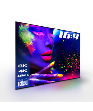 ESMART Expert UKD Tageslicht GRAU 160 x 90 cm (72") 16:9 Rahmen-Leinwand