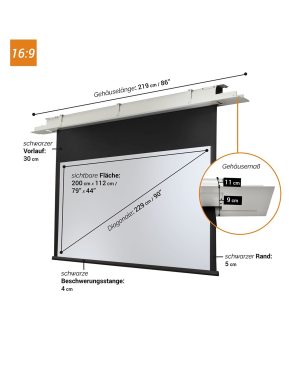 CELEXON Deckeneinbau Expert Deckeneinbauleinwand
