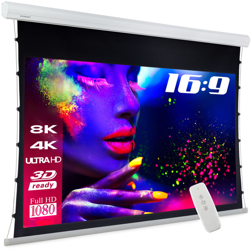 ESMART Expert XTR AKUSTIK 186 x 105 cm (84") 16:9 Tension-Leinwand ESMART Expert XTR AKUSTIK 186 x 105 cm (84") 16:9 Tension-Leinwand