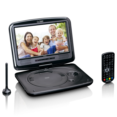 LENCO DVP-9463BK Tragbarer DVD-Spieler, Schwarz