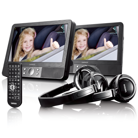 LENCO MES-415 Tragbarer DVD-Spieler, Schwarz