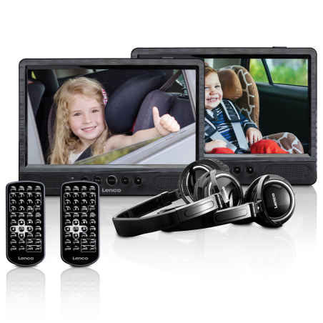 LENCO DVP-1045 Tragbarer DVD-Spieler, Schwarz