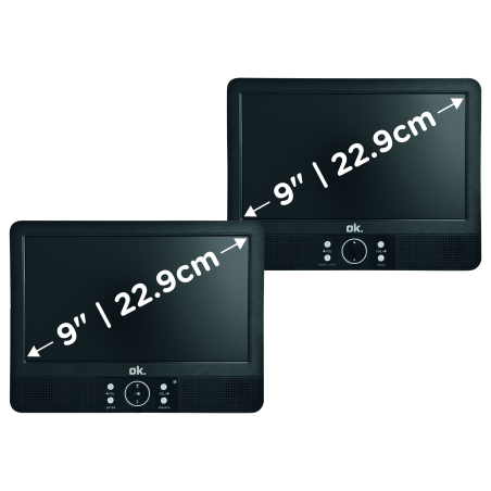 OK. OPD 920D-1 Tragbarer DVD Player, Schwarz